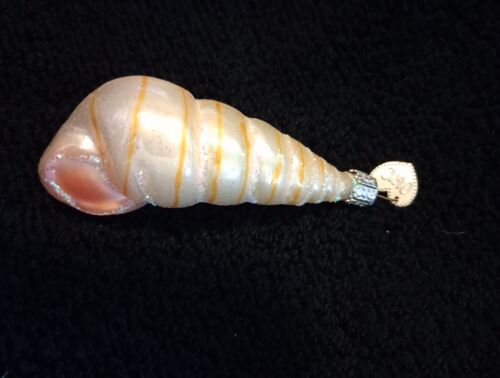 Old World Christmas WENTLETRAP SHELL Glass Handblown Ornament  - Picture 1 of 3