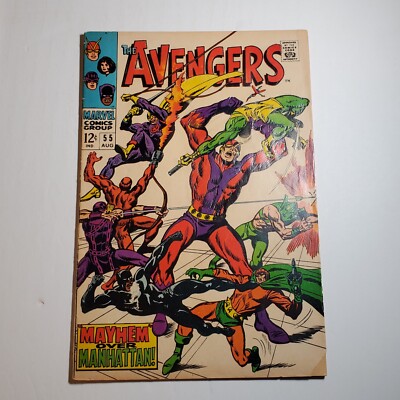 Marvel Comics The Avengers #55 VG Key Issue 1st Full Appearance of Ultron