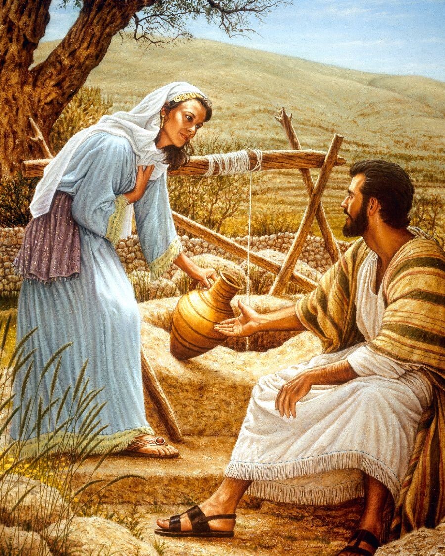 Ww7 Sign Woman at the well with JESUS 8