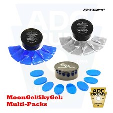 Drum Tone Control: RTOM MoonGel/SkyGel (blau & klar Mondtrommeln Dämpferpads)