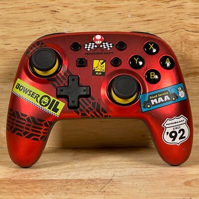 PowerA Nano NSGP0124-01 Red Wired Ergonomic Gaming Controller - Mario kart Racer