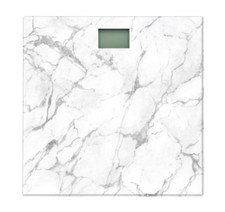 Style Selections Marble Swirl Digital Glass Bath Scale