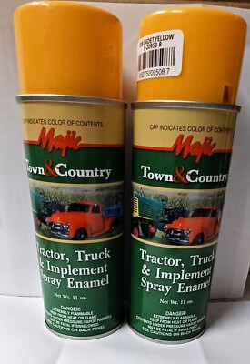 2 Cans Yellow Tractor and Implement Spray Paint for Cub Cadet