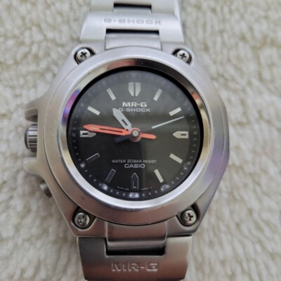 CASIO G-SHOCK MR-G MRG-120 MR.G 120-T Black Dial SS Quartz CASIO G-SHOCK MR-G MRG-120 MR.G 120-T Black Dial SS Quartz