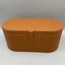 Dyson Airwrap Storage Case Large Tan Travel Carrying Container Styler Leather