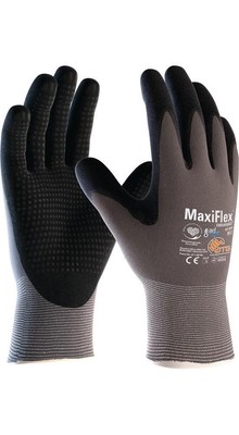 ATG Handschuhe MaxiFlex Endurance with AD-APT 42-844 Größe 7 grau/schwarz Nyl...