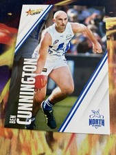 Tarjeta coleccionable Select AFL Footy Stars North Melbourne Ben Cunnington #112 2023 en muy buena condición