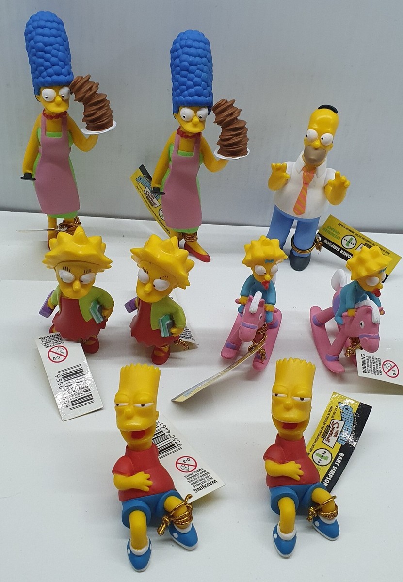 Simpsons Series Figurine 2005 Springfield Figure Tag Bart Lisa