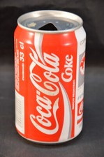 COCA COLA Dose Vintage Italien 90 Leer Weltpokal COCA 33CL
