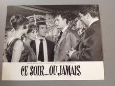 EXPLOITATION PHOTO (LOBBY CARD): TONIGHT OR NEVER (Dorléac Rich Bedos Karina