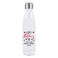Personalisiert Happy Der Mutter Tag Schrift Liebe Doppelwand Wasserflasche Herz
