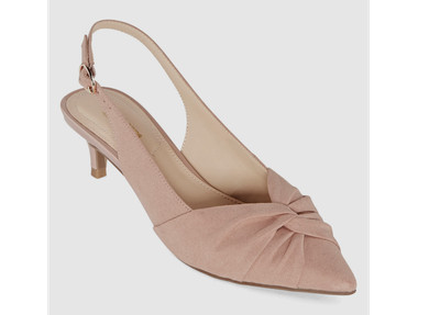 blush slingback heels