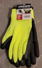 TOOL BENCH Brand Yellow Latex Work Gloves Sure Grip Design Latex-dipped