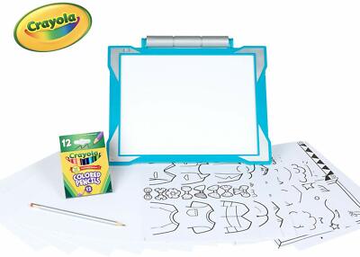 Crayola LED Light-Up Teal Tracing Pad Coloring Board Tablet For