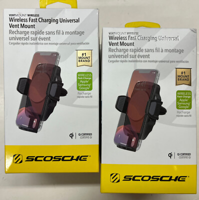 SCOSCHE Wireless Fast Charging Universal Vent Mount