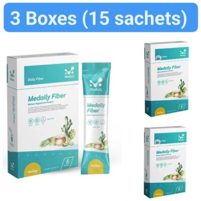 3x Mediily Pro Fiber detox Body odor Reduce Belly Bright Skin
