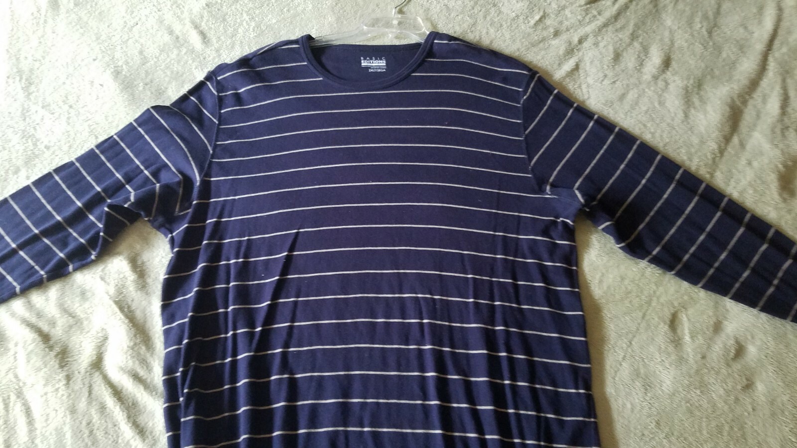 Men's Basic Edition striped pullover long sleeved… - image 1