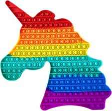 50 cm Big Pop Its Fidget It Toy Unicorn - Giant Pop Its Sensory Toy For Stress 