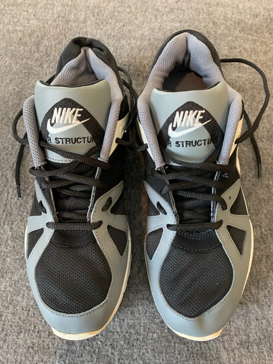Nike Air Structure Triax 91 Black Smoke Grey Men's Size 8 | eBay