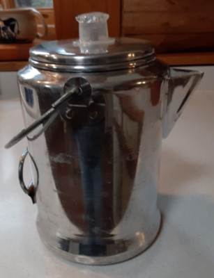 Espresso Old Filter Percolator Vintage Century Glass Knob 20 Cup