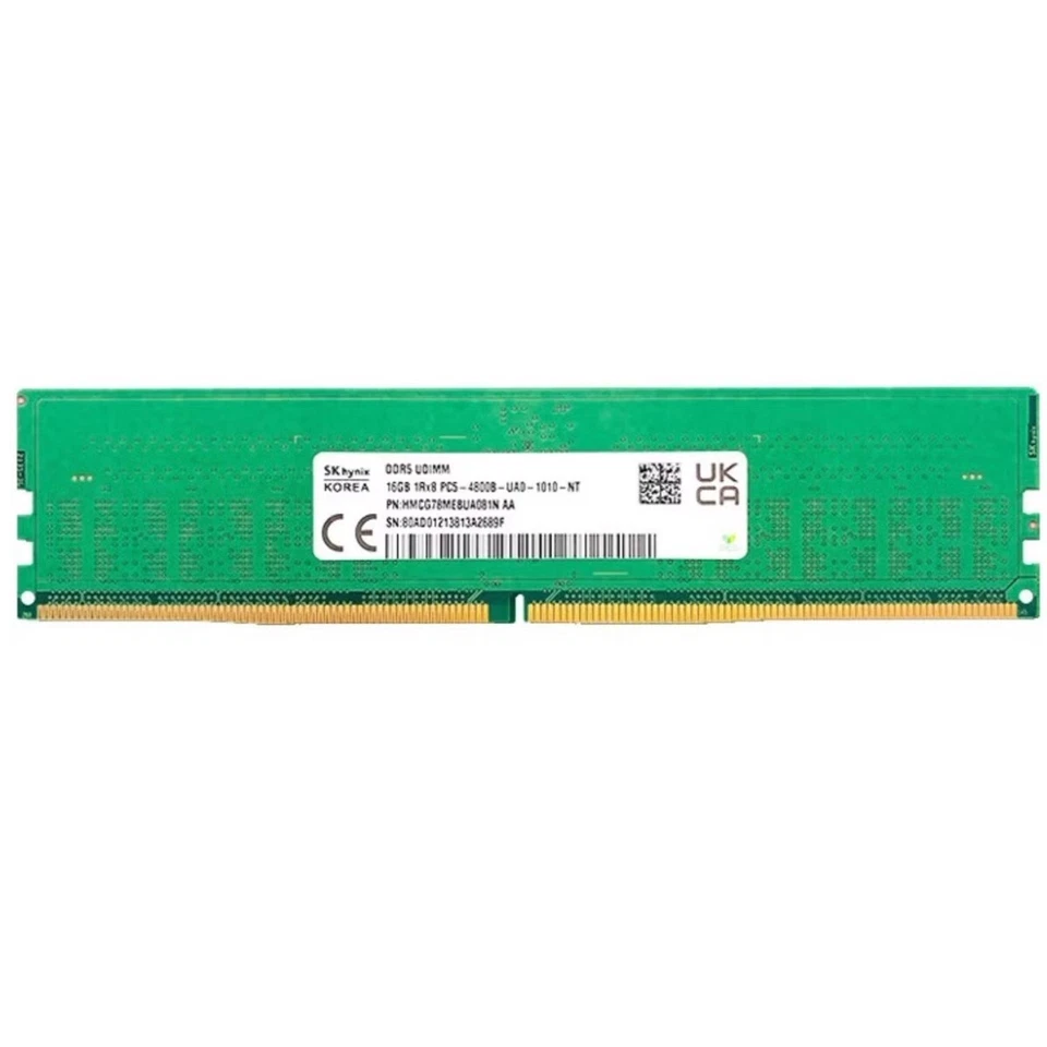 Hynix 32GB (2X16GB) DDR5 DDR5 4800MHz PC5-38400 UDIMM Memory Ram HMCG78MEBUA081N - Image 3 of 4