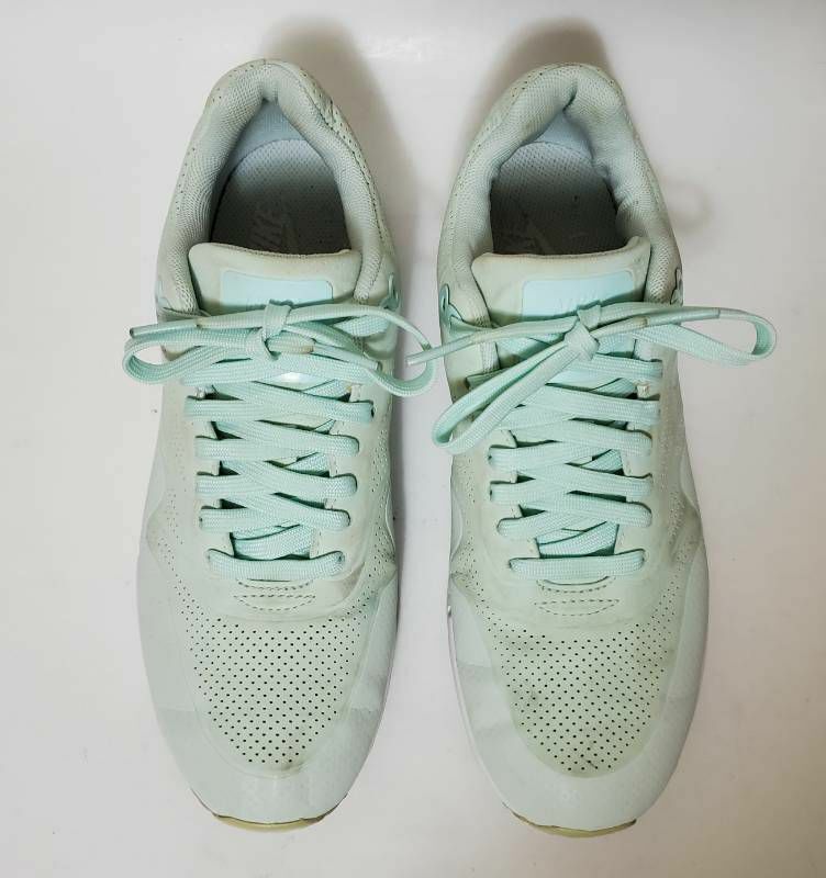 Nike Womens 7.5 Air Max 1 Ultra Moire Fiberglass Green Shoes 