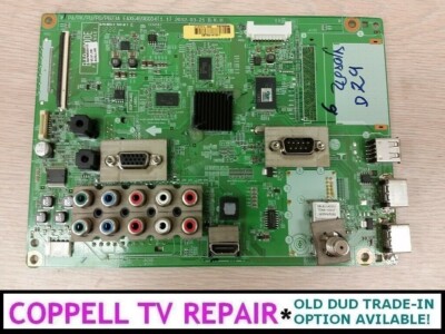 LG 60PA5500-UG MAIN BOARD EBT62146301 - REBUILT, WARRANTY, $60 CREDIT