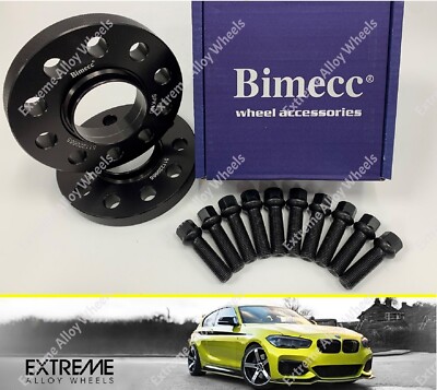 Alloy Wheel Spacers 25mm Bimecc + Bolts For Audi A4 B8 B9 + A5 + A6 C7 C8 66.6
