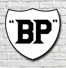 BP GARAGE WANDSCHILD PLAKETTE OLDTIMER OLDTIMER AUTOMOBILIA BENZIN GAS &Ouml;L PETROLIUM