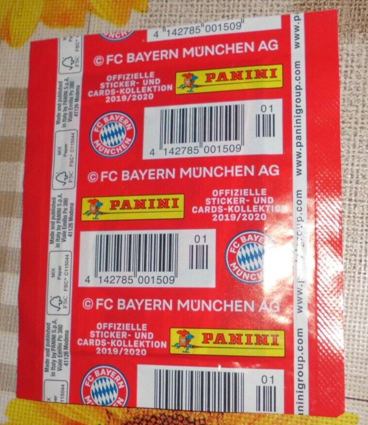 Thumbnail - Panini 1 Tüte Bayern München 2019 2020 Bustina Pochette Packet Sticker