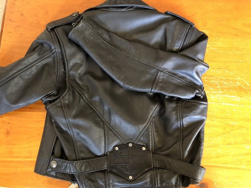 Genuine Harley Davidson , Made In Australia Women’s Leather Jacket Size 14 - Picture 7 of 15