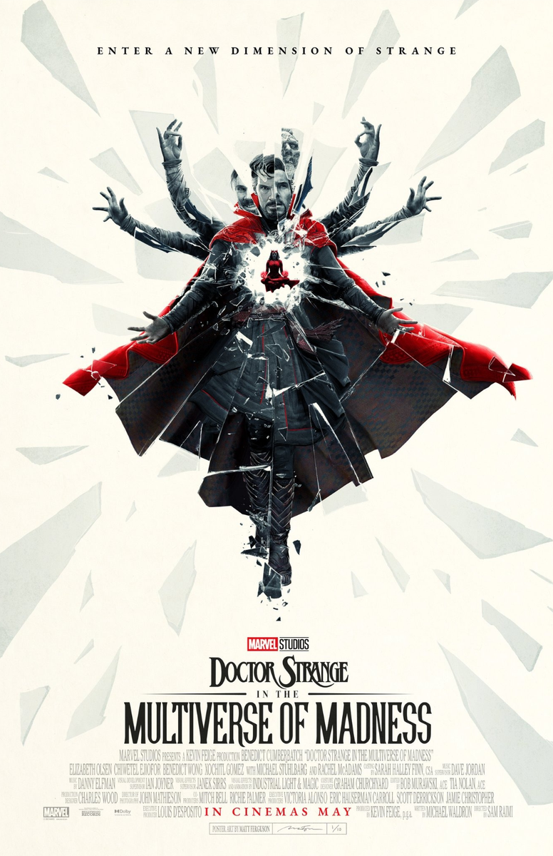 2022 Marvel Doctor Strange Multiverse Of Madness Movie Poster