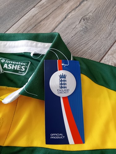 Investec Ashes Cricket Tour Australia Polo Shirt Mens Medium 2015 New With Tags - Picture 3 of 4