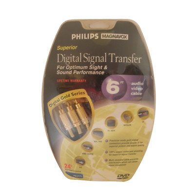 Phillips Magnavox Digital Signal Transfer 6ft Audio Video Cable