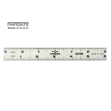 Fairgate 6" Center Finding Ruler,  3/4" Wide, 23-106 Made In USA