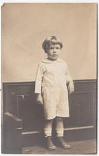 c1904-08 William Umpleby, Age 3 Yrs~Real Photo Postcard