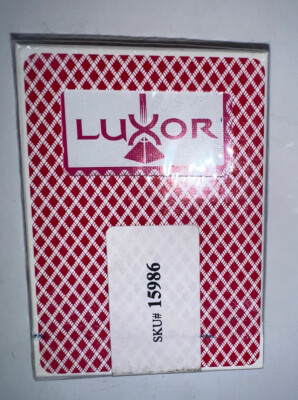 Playing Cards Luxor Casino Vintage Original Las Vegas NV Red Bee #92 Played Seal