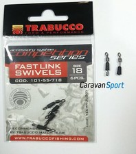 MOSCHETTONE PESCA FASTLINK SWIVELS TRABUCCO SGANCIO RAPIDO TERMINALE PIOMBO