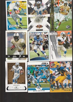KEVIN SMITH OF 26 ALL DIFFERENT FOOTBALL CARDS LIONS KNIGHTS | eBay