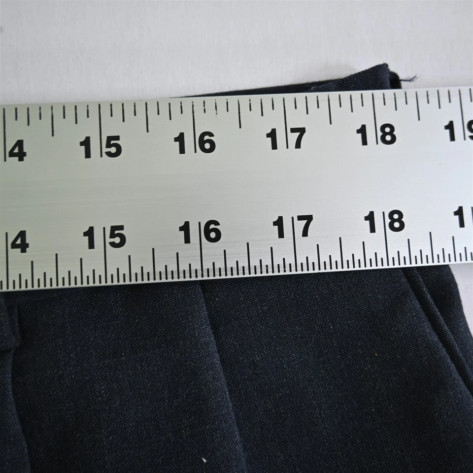 Vtg Bill Blass 36x30 Blue Gray 100% Wool Pleated Classic Full Cut Dress Pants - Image 2 of 4