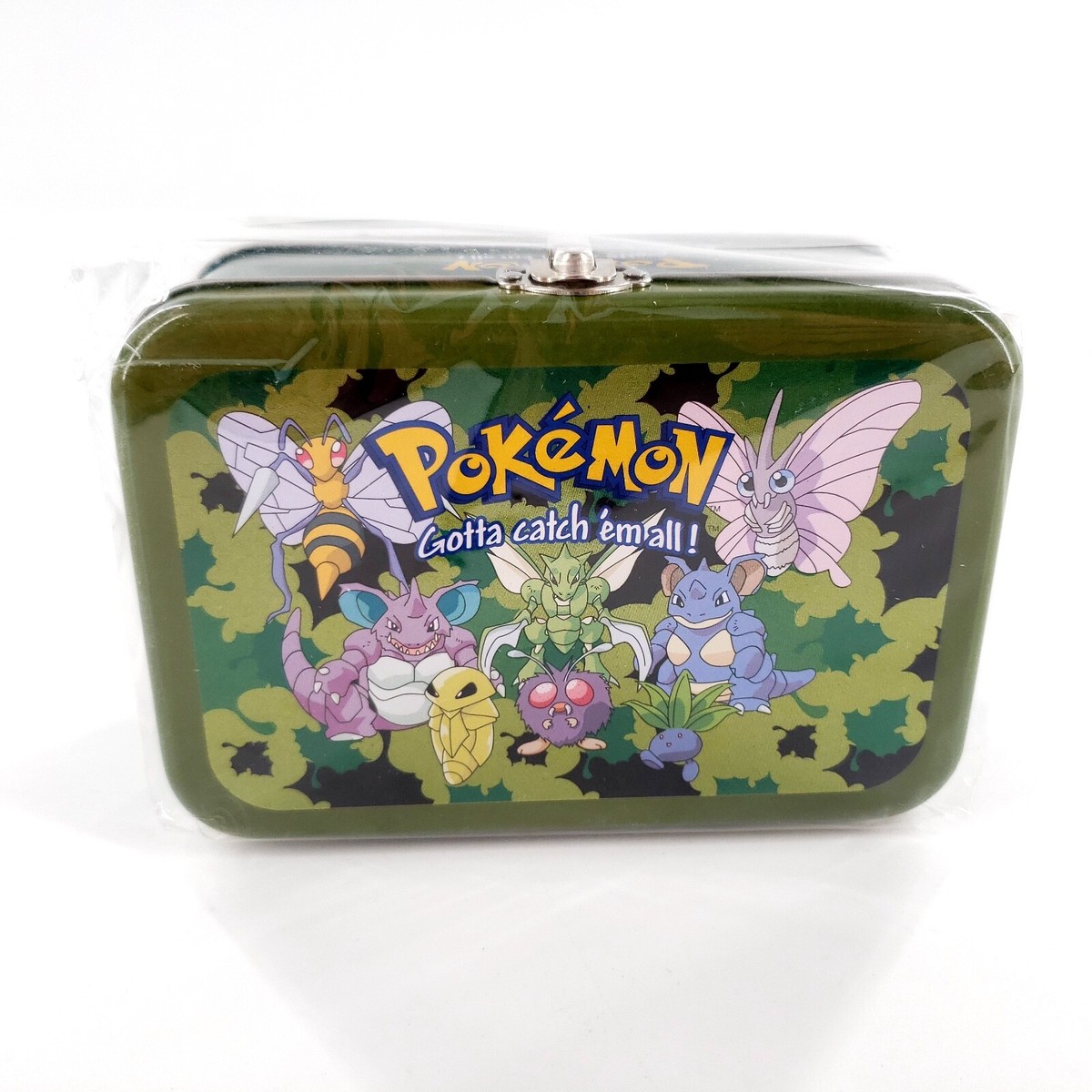 小物 Poke Vtg 2000 Nintendo Pokemon Gotta Catch 'Em All Green Collectors Tin