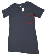 Talbots Dress Women's Size Petite Medium PM S/S Blue Navy Cotton NWT *READ*
