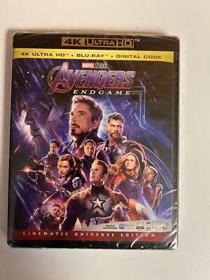Avengers: Endgame (Ultra HD, 2019) 4k + Blu-ray Brand New Sealed