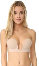 Fashion Forms 259723 Women's Backless Strapless U Plunge Bra Nude Size C