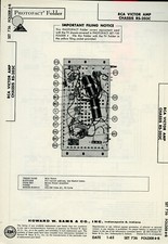 VTG Sam's Photofact/Schematic Folder RCA Victor Amp Chasis Model #RS-203C SFF15