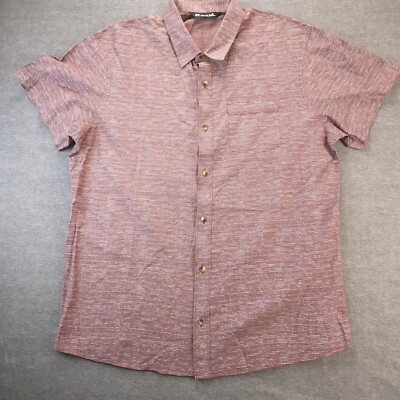 Travis Matthew Men XL Shirt  Short sleeves Button Down Red with White Spackles