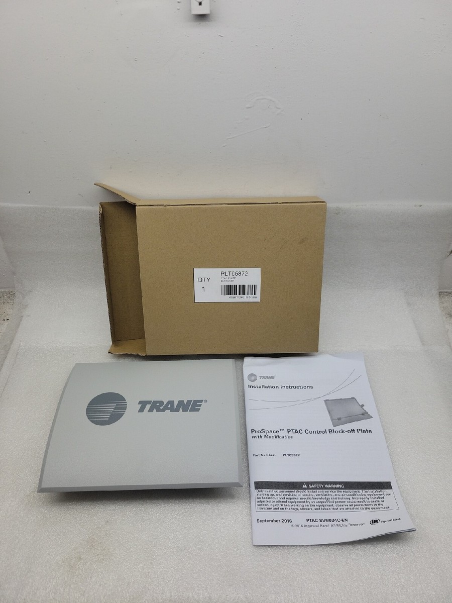 TRANE PROSPACE PTAC CONTROL BLOCK OFF PLATE WITH MODIFICATION PLT05872