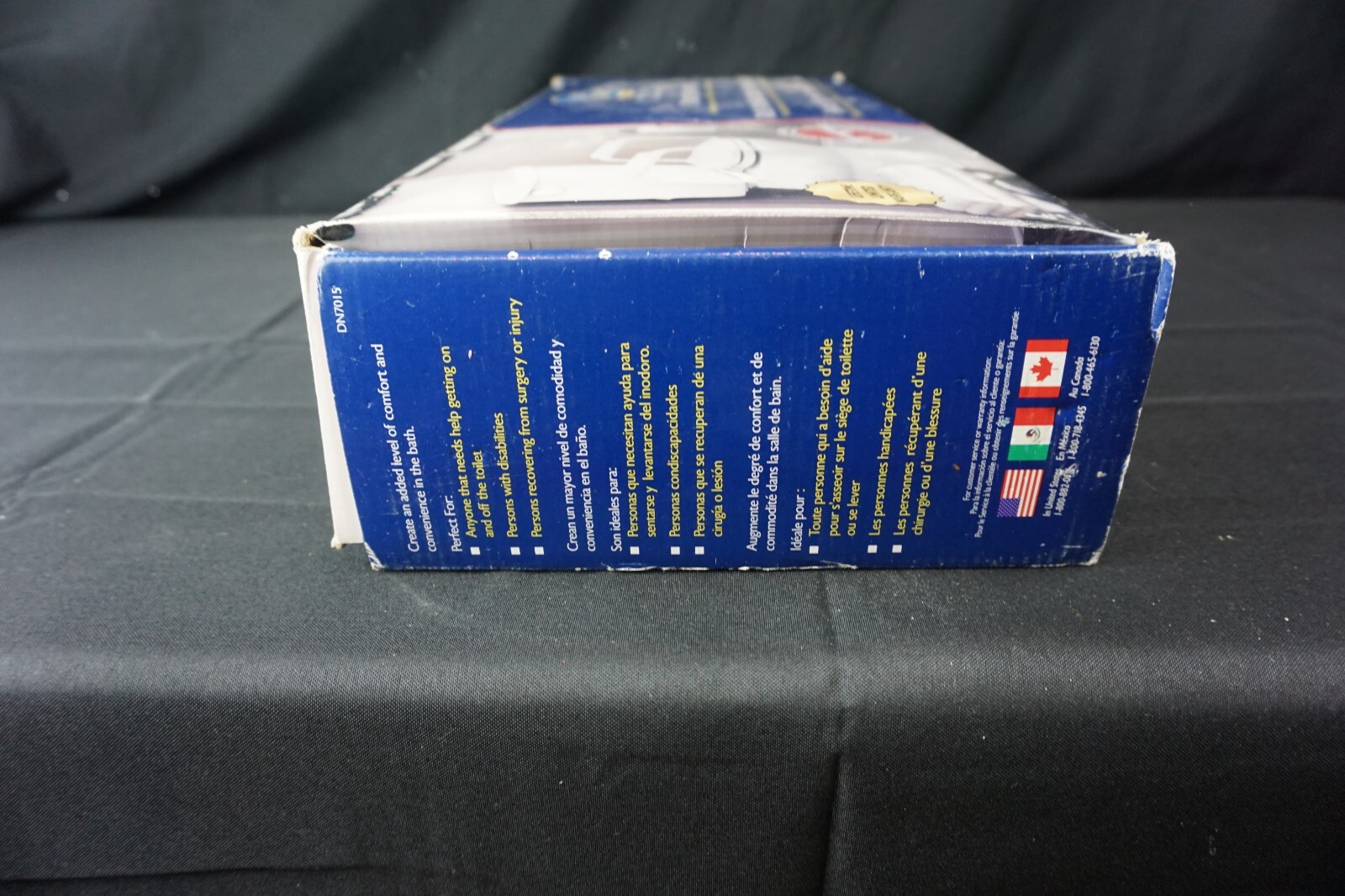 Moen Home Care DN7015 231/4" x 9" Toilet Safety Rails Glacier White