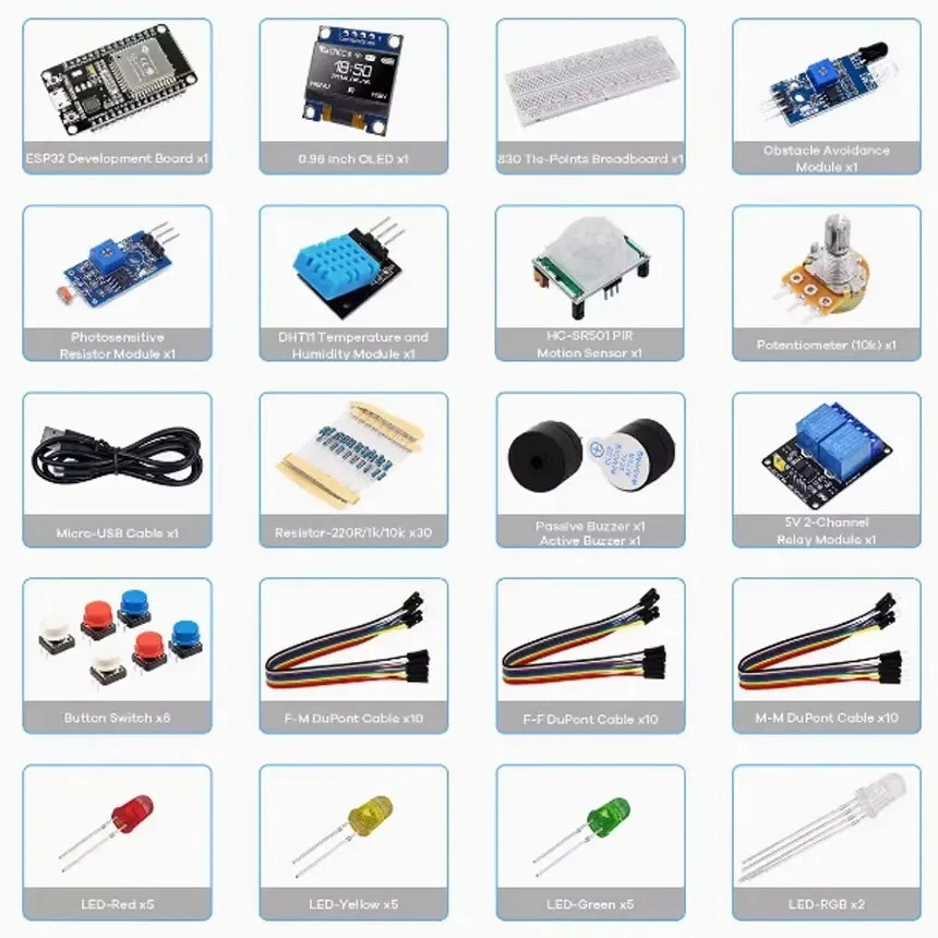 Kit ESP-32S WIFI de Créateur Démarrage Développement pour Projets Arduino - Photo 2/4