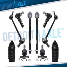 Front Lower Ball Joint Tie Rod Sway Bar End Link Kit for 2005-2010 Ford Mustang